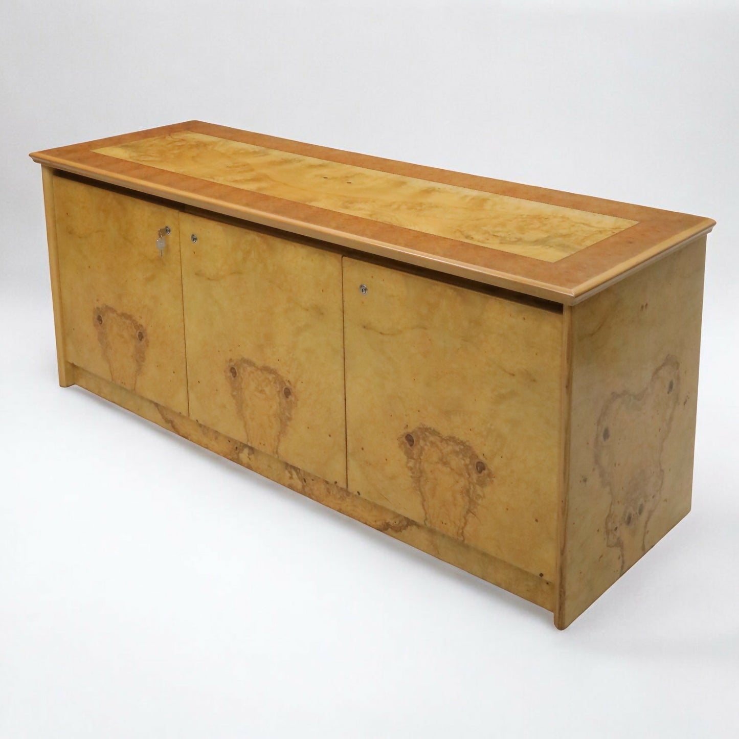 Birdseye Maple Executive Boardroom Sideboard Lockable Doors FREE UK Delivery*. SBR9249/1806D