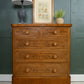 Large Victorian Mahogany Chest of Drawers- 2 Over 3 - SKU 201