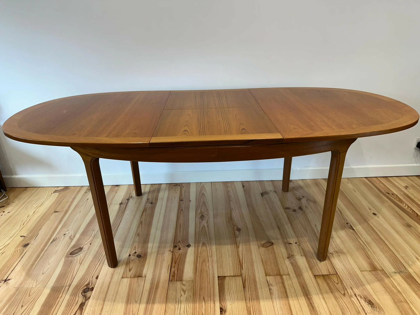 Nathan Mid Century Teak Dining Table Extendable Vintage MCM Extending Table