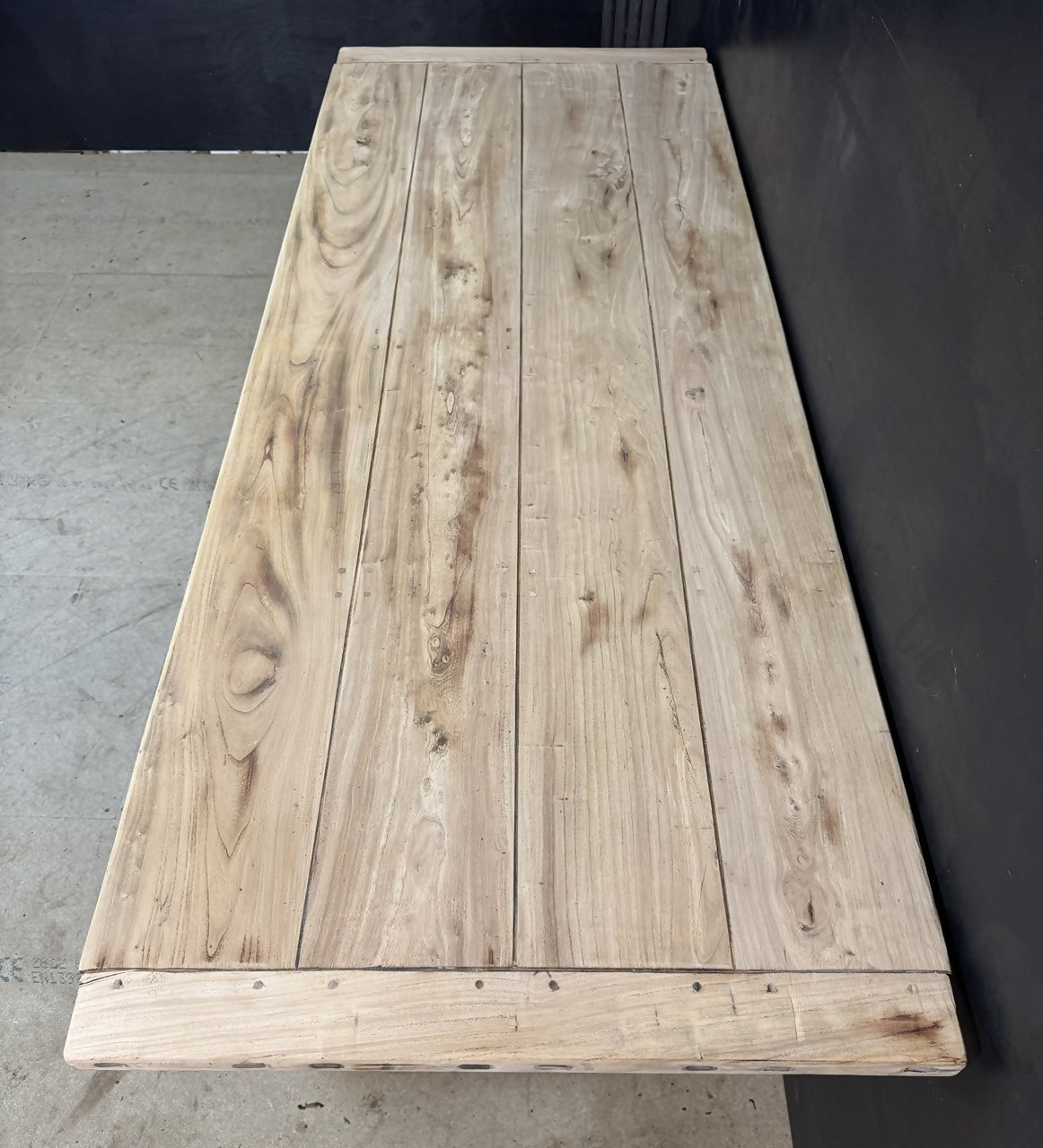 Bleached Oak Farmhouse Dining Table