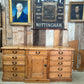 Antique Large Breakfront Mid Victorian Estate Country Sideboard Bank of Drawers Housekeeper Dresser Chest, c1850