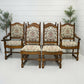 6 Old Charm Premium Dining Chairs Light Oak Studded Upholstery FREE UK Delivery*