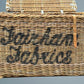 A Large Antique Wicker Log Basket