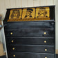 THE AFRICAN ASPECTS UPCYCLED - ONE-OFF FURNITURE ART - The Golden Dynasty Statement writing bureau