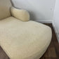 Contemporary Beige Half-Size Chaise Longue