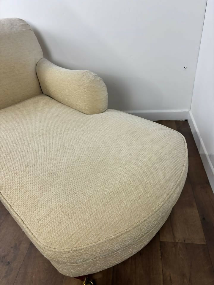 Contemporary Beige Half-Size Chaise Longue