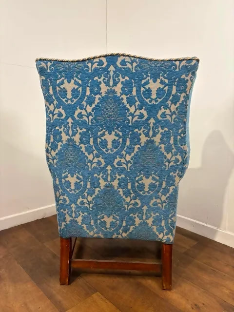 Vintage Wingback Armchair & Matching Footstool