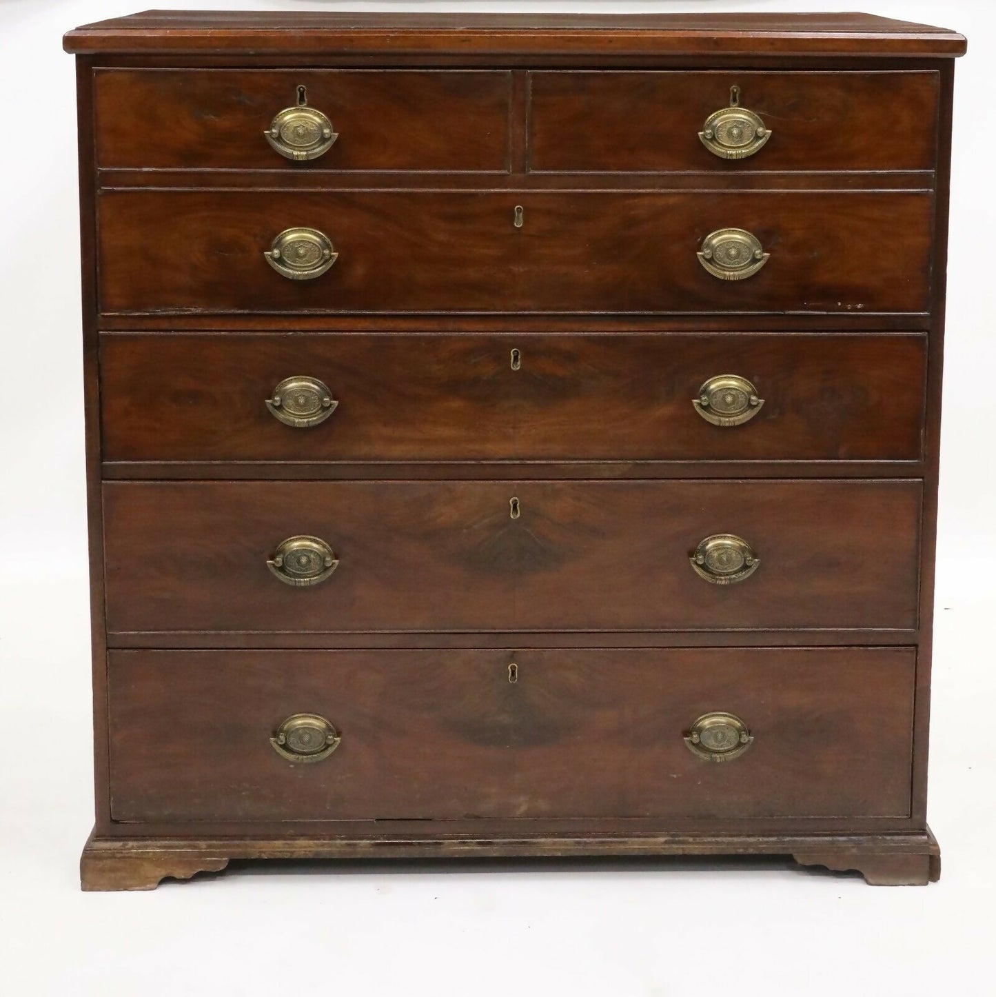 Georgian Mahogany Secretaire Chest of Drawers Fitted Interior FREE UK Delivery