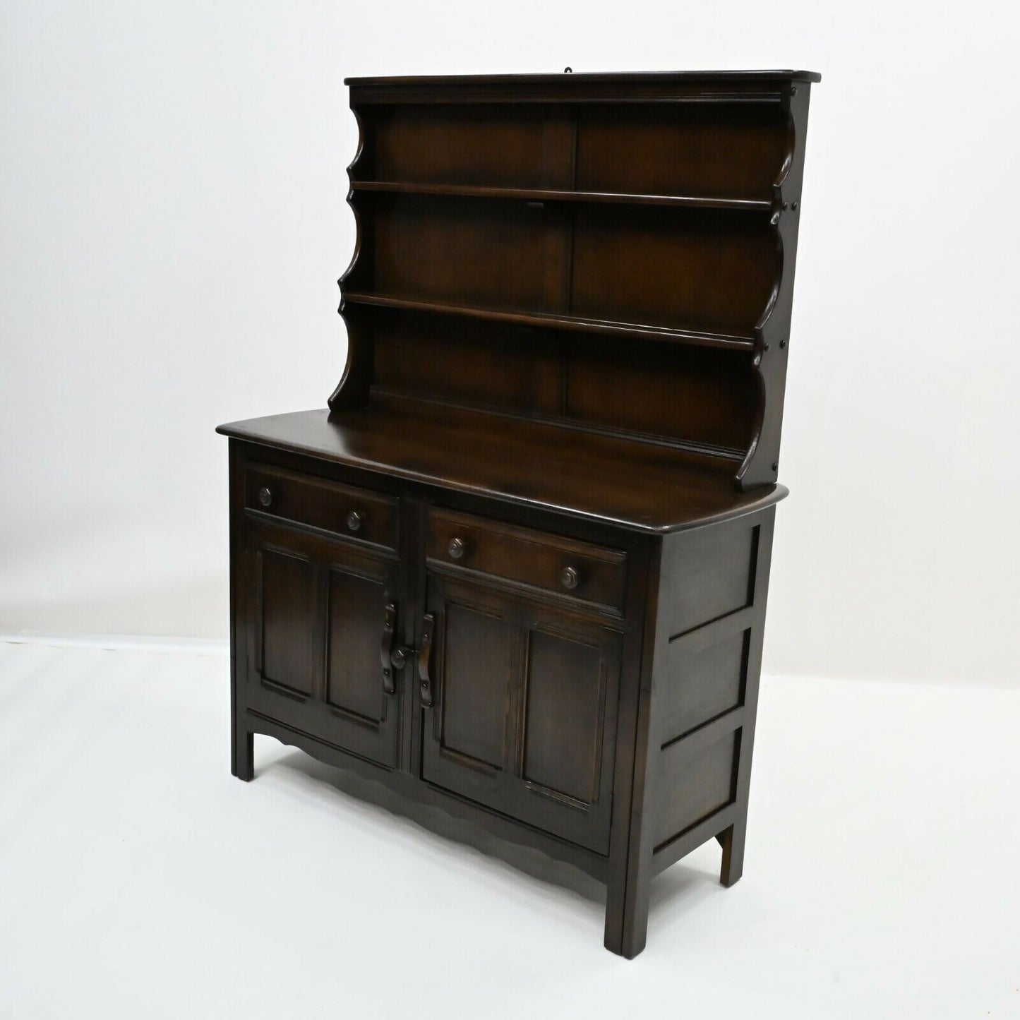 Ercol Welsh Dresser 2 Drawers 2 Cupboards Shelving 1960/70s FREE UK Delivery