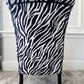 Slipper Chair. Accent Chair, Mid-century, Animal Print Velvet. Restored Rebuilt, Reupholstered. Fantastic Condition. Circa 1950sd