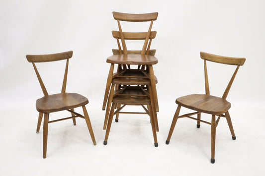 5 Ercol Childs Chairs For Children's Playroom Vintage Chair x5 FREE UK Delivery