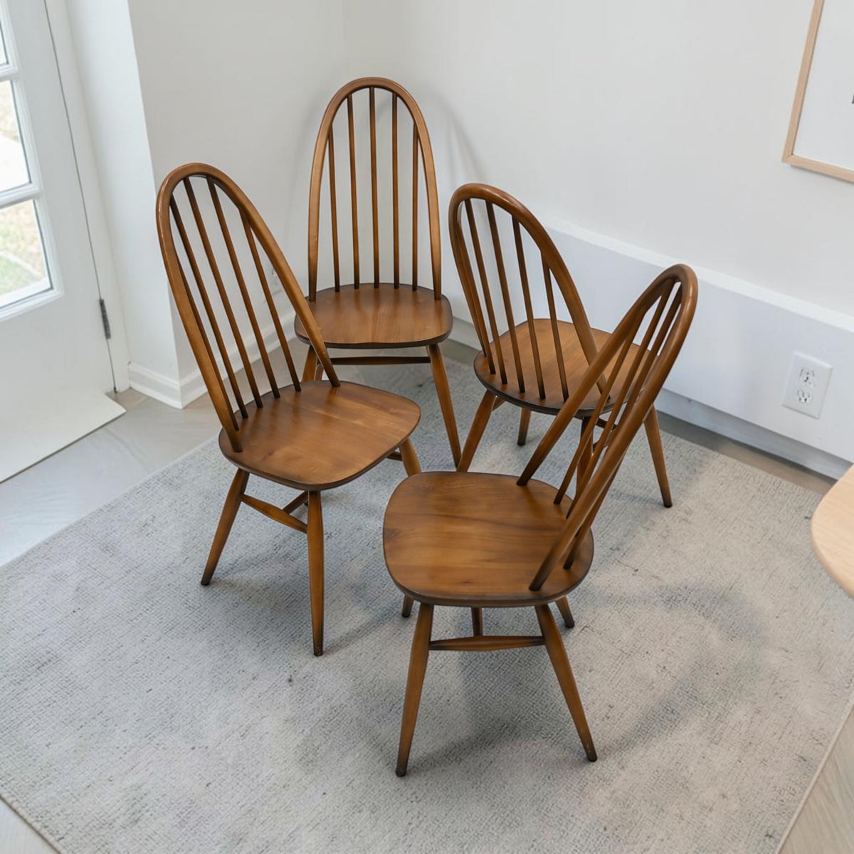 4 Ercol Quaker Dining Chairs Golden Dawn Finish Model 875 FREE UK Delivery*