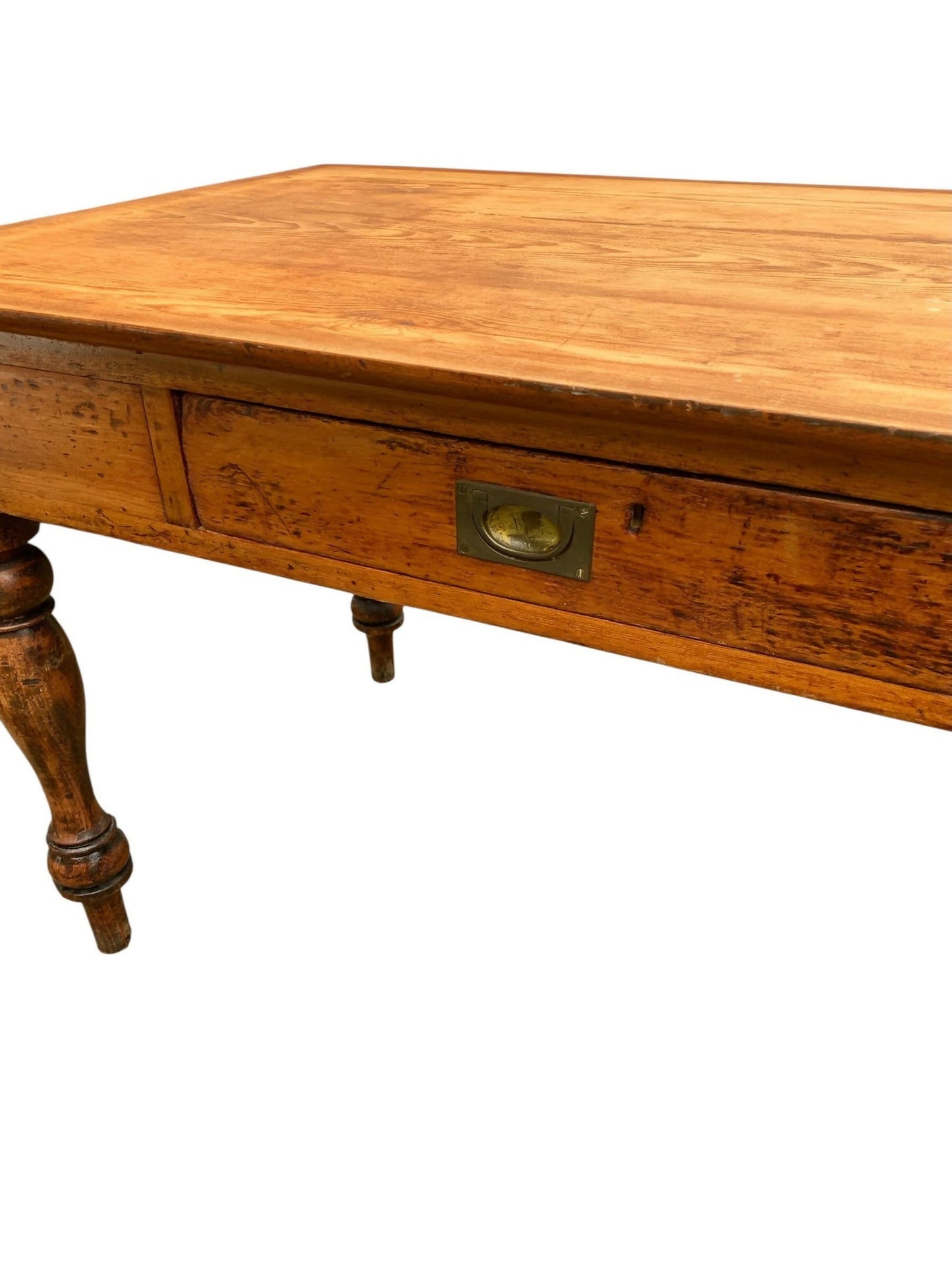 Antique Victorian 19th C Pine writing table
