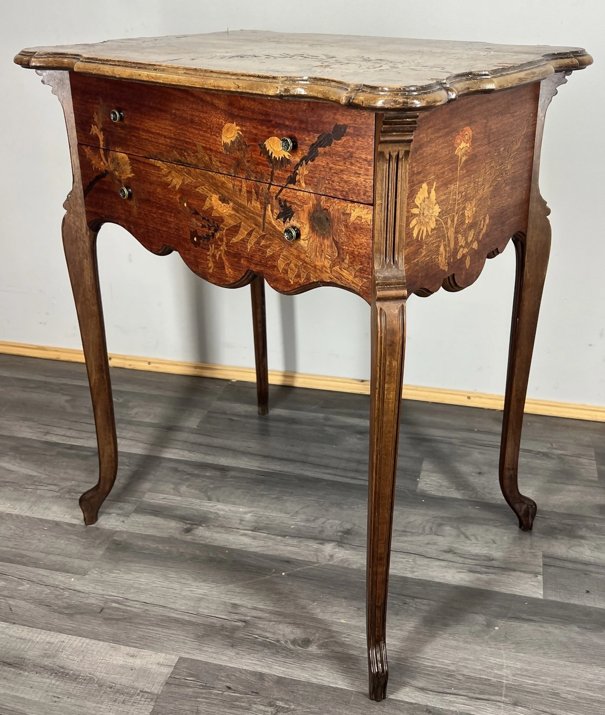 Cabinet Vintage French Louis XVI Style Cupboard Carved Oak Sideboard LOT 24290