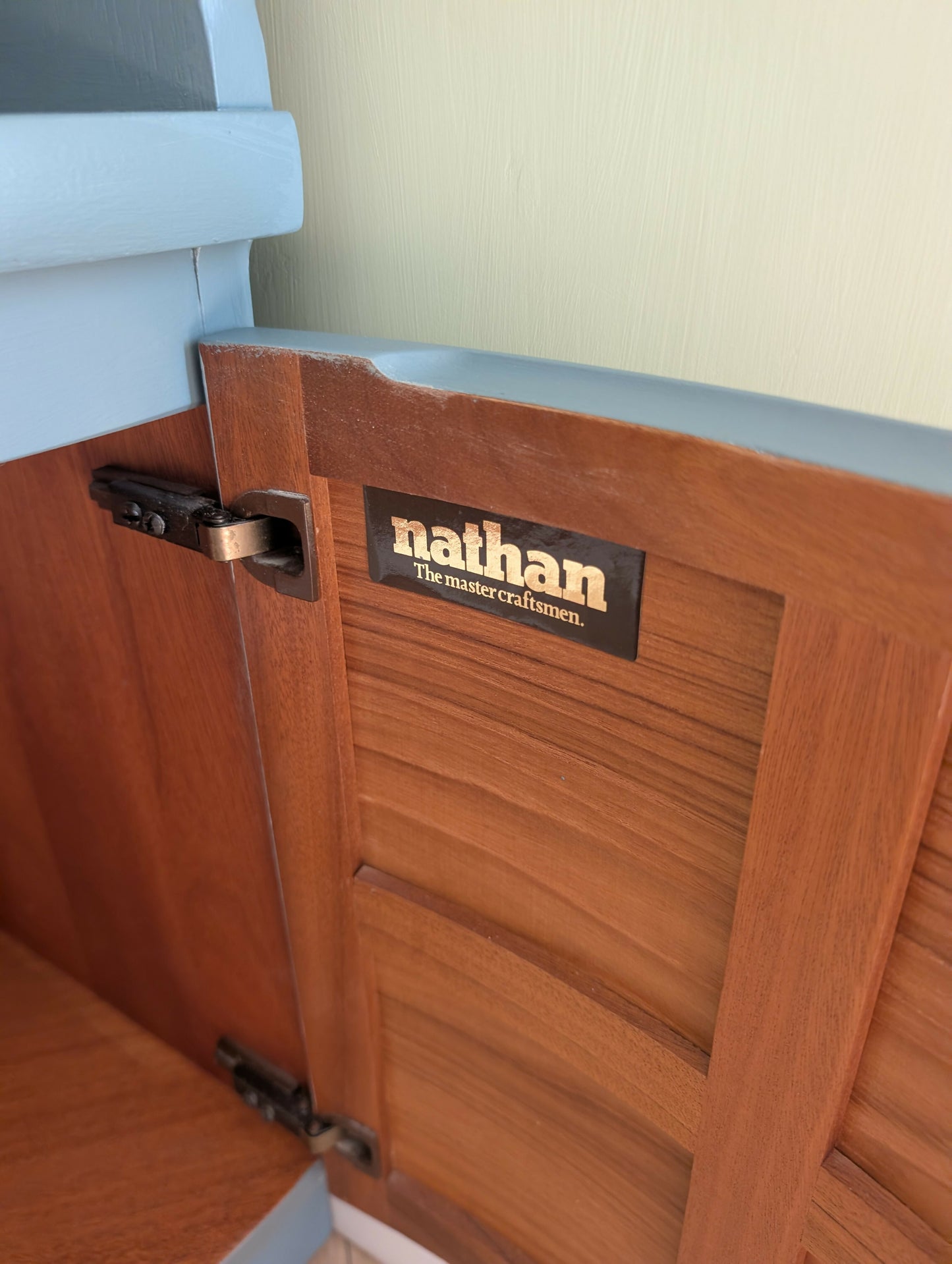 Nathan mid-century corner cabinet