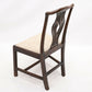 2 Oak Georgian Dining Hall Bedroom Chairs Drop In Seat FREE UK Delivery. SBR9572/1909D