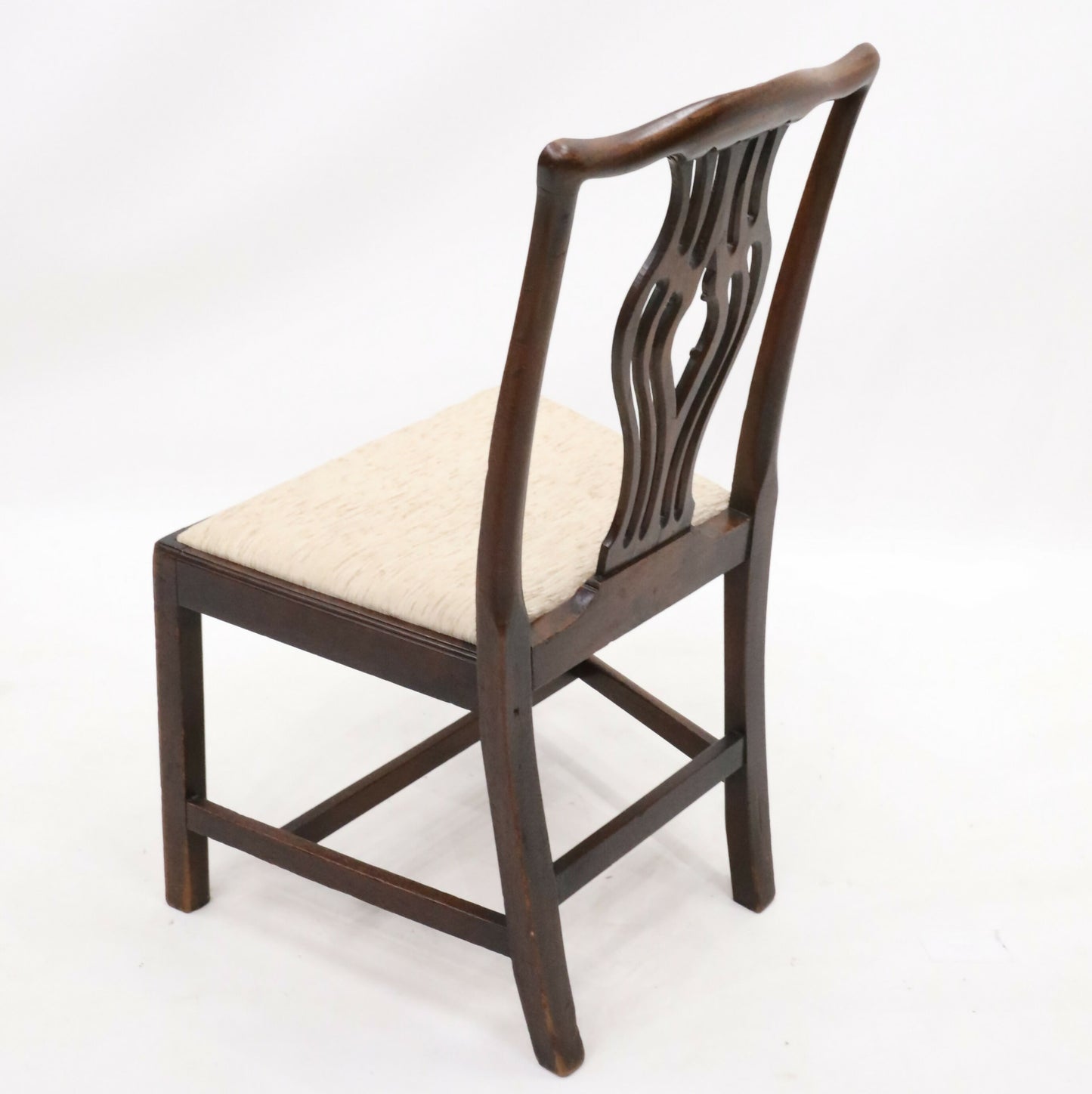 2 Oak Georgian Dining Hall Bedroom Chairs Drop In Seat FREE UK Delivery. SBR9572/1909D
