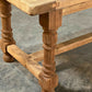 French Oak Farmhouse Kitchen Dining Table With Drawer