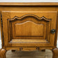 Pair of Bedside Tables Vintage French Louis Oak Nightstands Cabinets LOT 6306