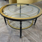 High Quality Parisian Round Brass Coffee Table