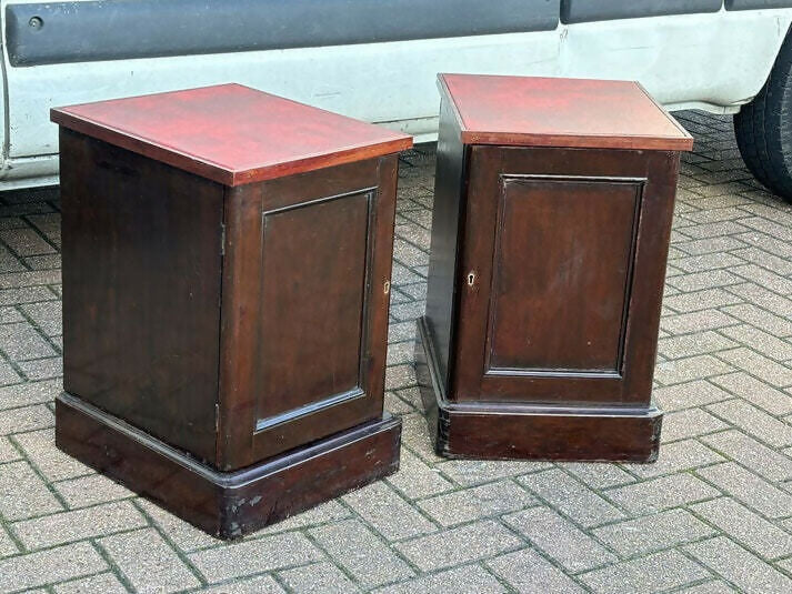 Pair Of Victorian Bedside Cupboards