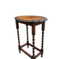 Antique Oak Barley Twist side table
