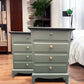 Stag Minstrel Tallboy and pair of matching 4 drawer bedsides set ‘Foxtrot’