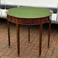 Antique Mahogany Games / Console Table With Fold Over Lid And Compartment