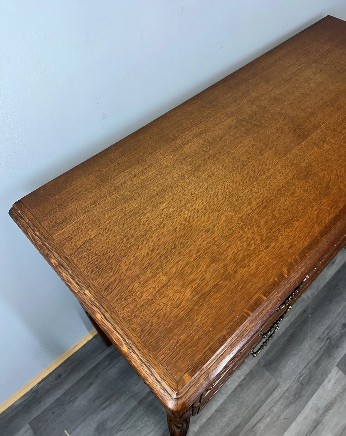 Chest of Drawers Vintage French Louis XVI Carved 3 Drawers Oak Cabinet LOT 24395