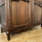 Wardrobe Antique French Louis XVI Style Oak Two Door Carved Armoire LOT 6465
