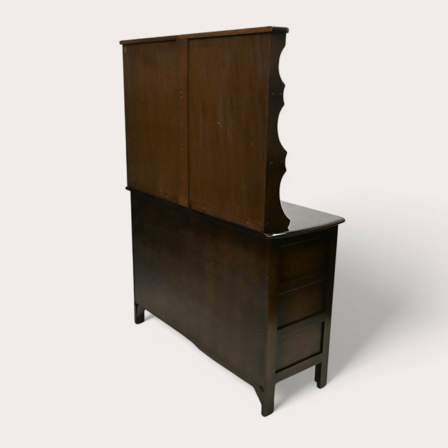 Ercol Welsh Dresser 2 Drawers 2 Cupboards Shelving 1970s Dark FREE UK Delivery. SBR10105/2002E