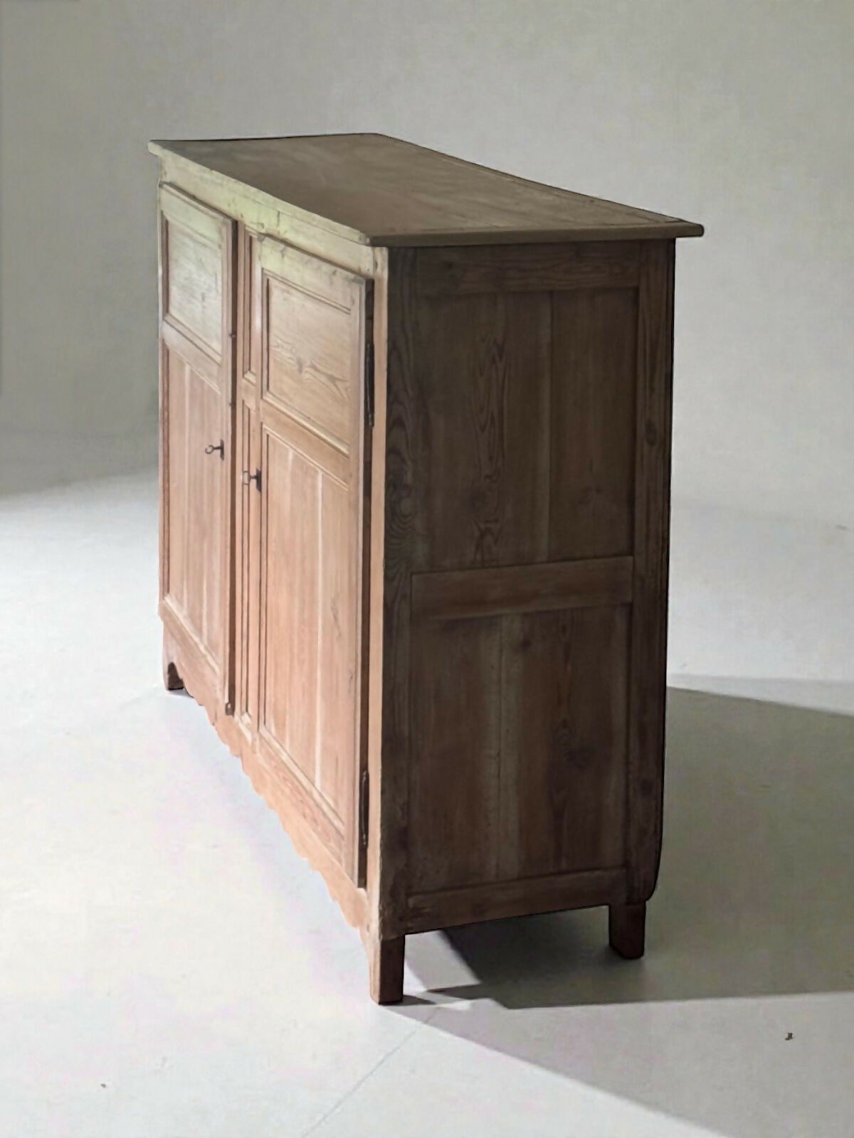 Rustic Antique Victorian Solid Pitch Pine Cupboard Sideboard Dresser Server