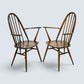 2 Ercol Carver Quaker Dining Chairs Traditional Finish FREE UK Delivery*