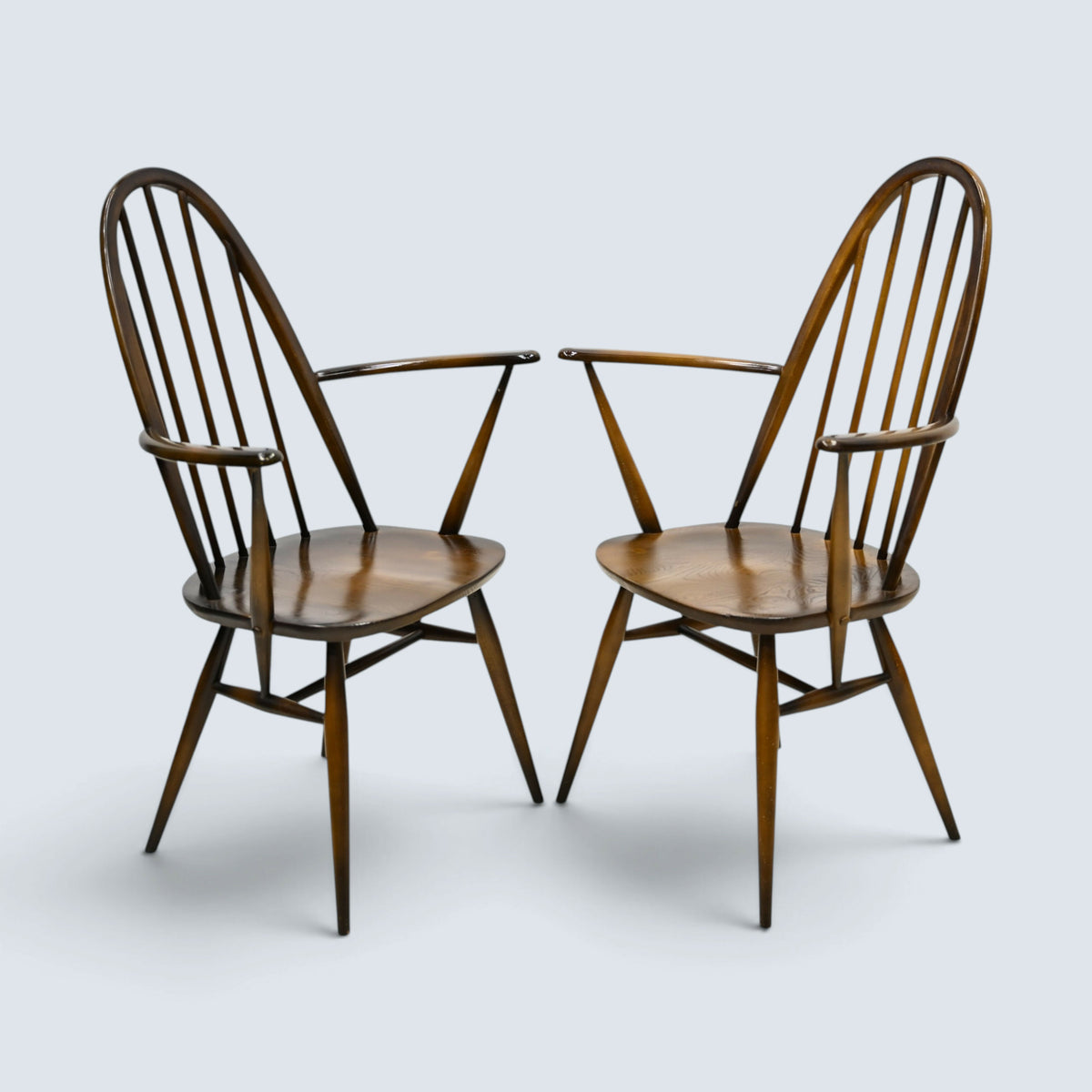 2 Ercol Carver Quaker Dining Chairs Traditional Finish FREE UK Delivery*