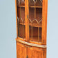 Yew Wood Corner Cabinet / Corner Cupboard Reprodux Bevan Funnel