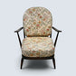 Ercol Fleur-De-Lyes Easy Chair New Webbing Traditional Dark FREE UK Delivery*