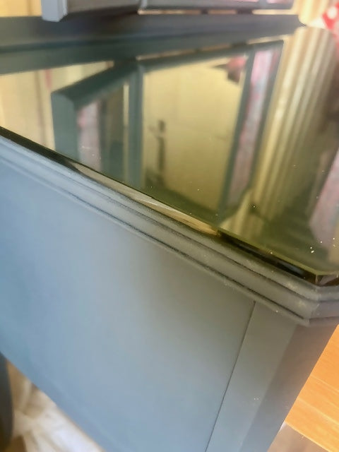 Stunning ink blue Dressing Table with triple mirror