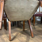 Set Of Twelve Mahogany Dining Chairs With Burgundy Leather Upholstered Seats