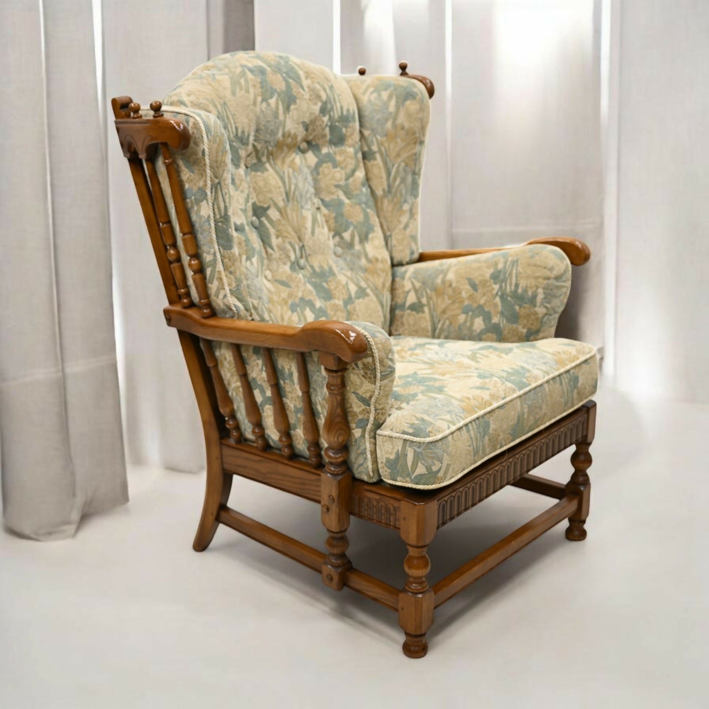 Ercol Cloister Wing Back Easy Fireside Chair Armchair Golden Dawn FREE Delivery*