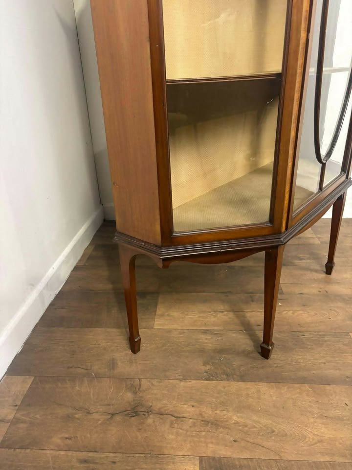 Edwardian Inlaid Mahogany Display Cabinet