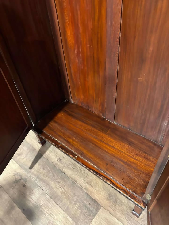 Edwardian Mahogany Double Wardrobe