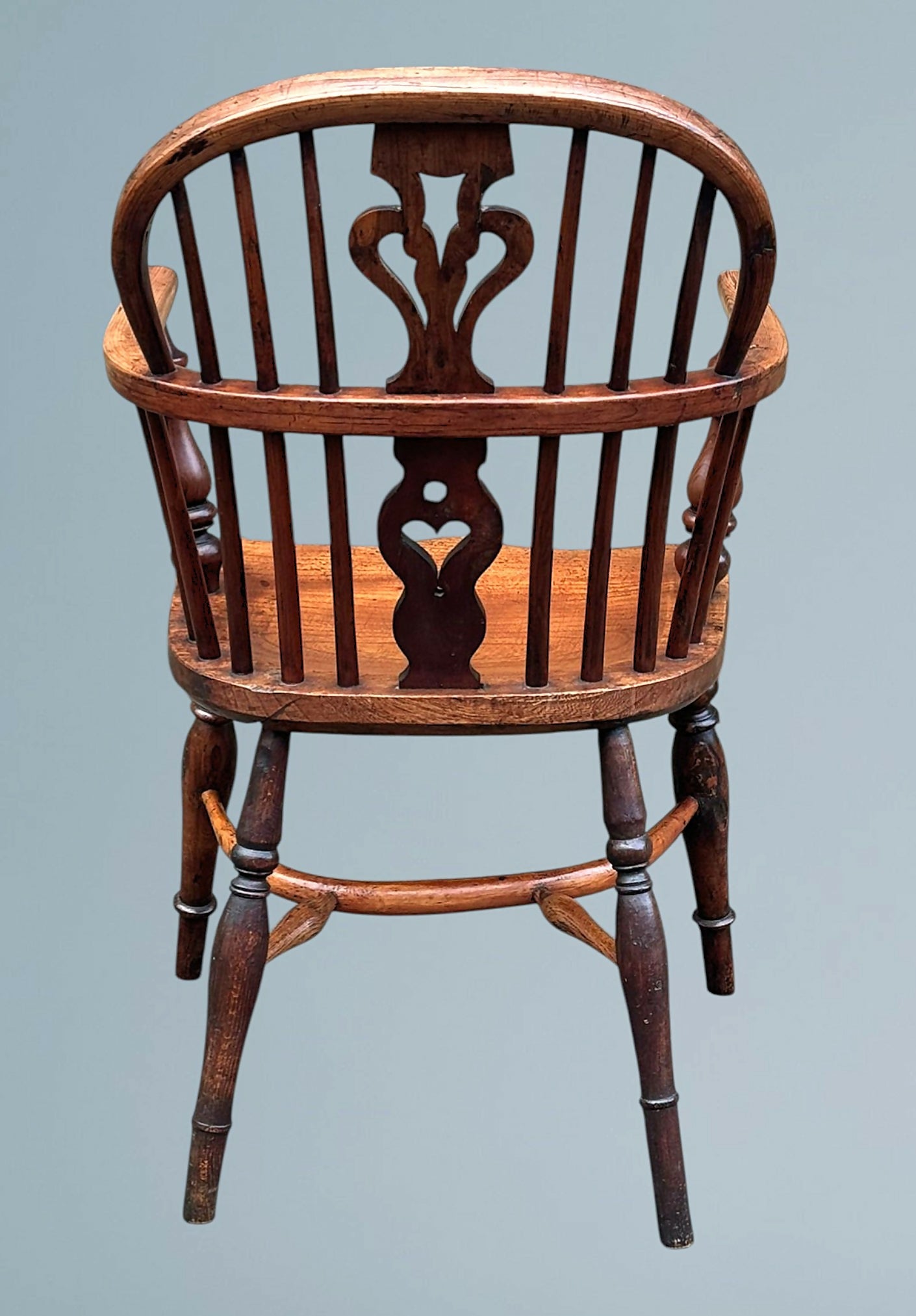 19th Century Yew Wood Windsor Armchair