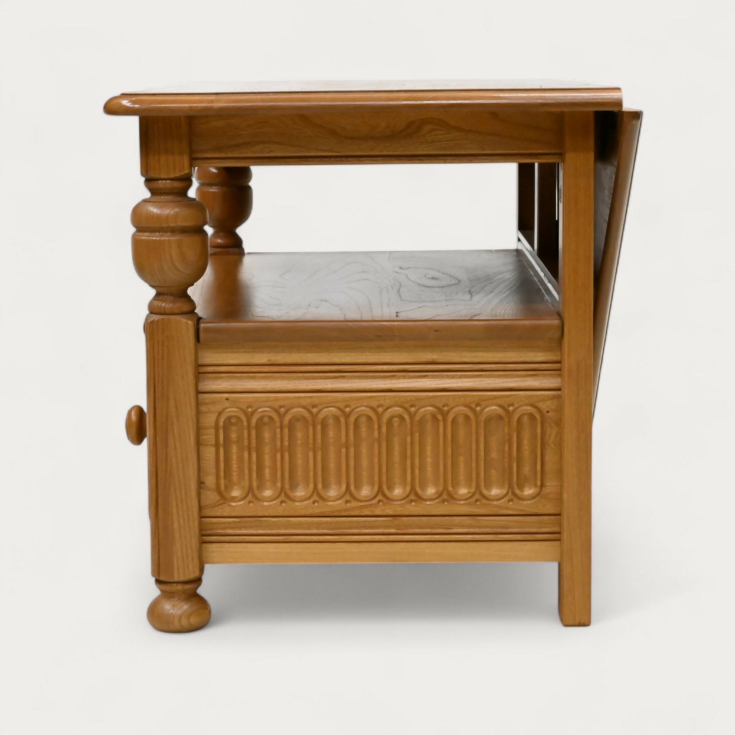 Ercol Corner TV Stand Video Cabinet Corner Flap Light Finish FREE UK Delivery. SBR10565/1006E