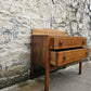 Vintage Chest Of Drawers Oak Two Drawer Cabinet