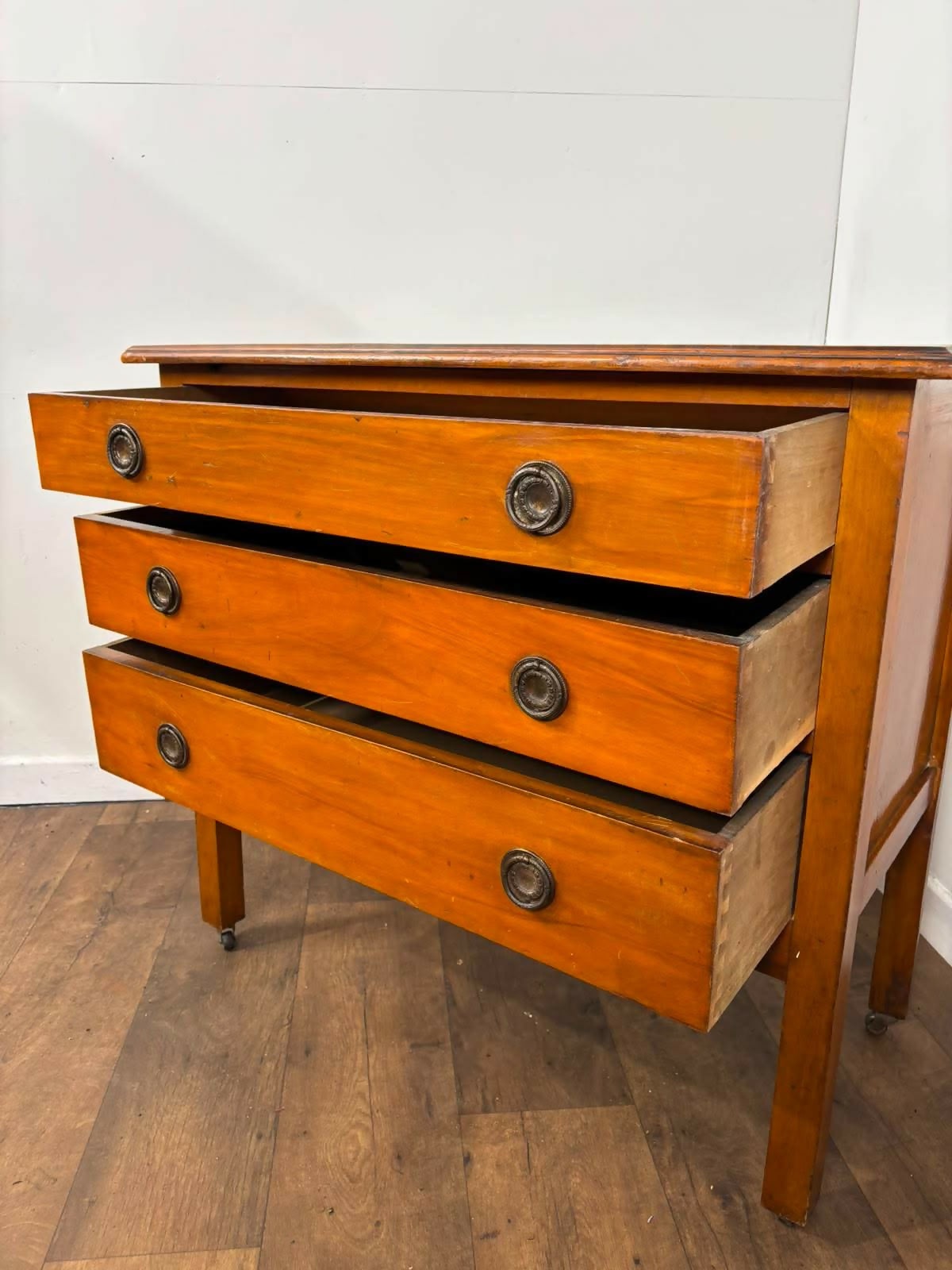 Edwardian Satinwood Three Drawer Chest