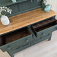 Vintage Ercol Dresser in Heritage Green with Natural Wood Top