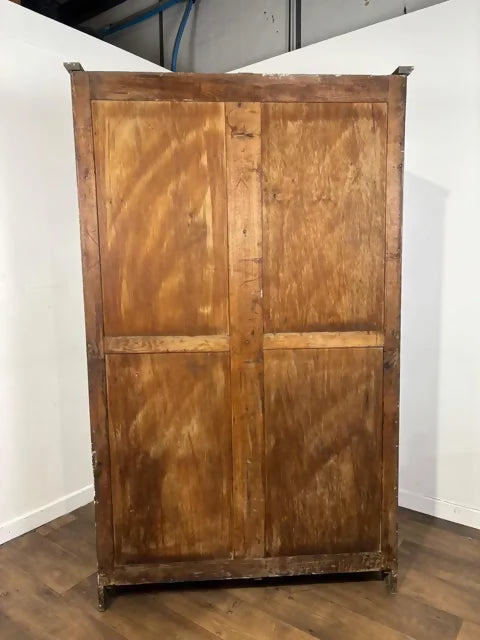 Edwardian Oak Double Wardrobe