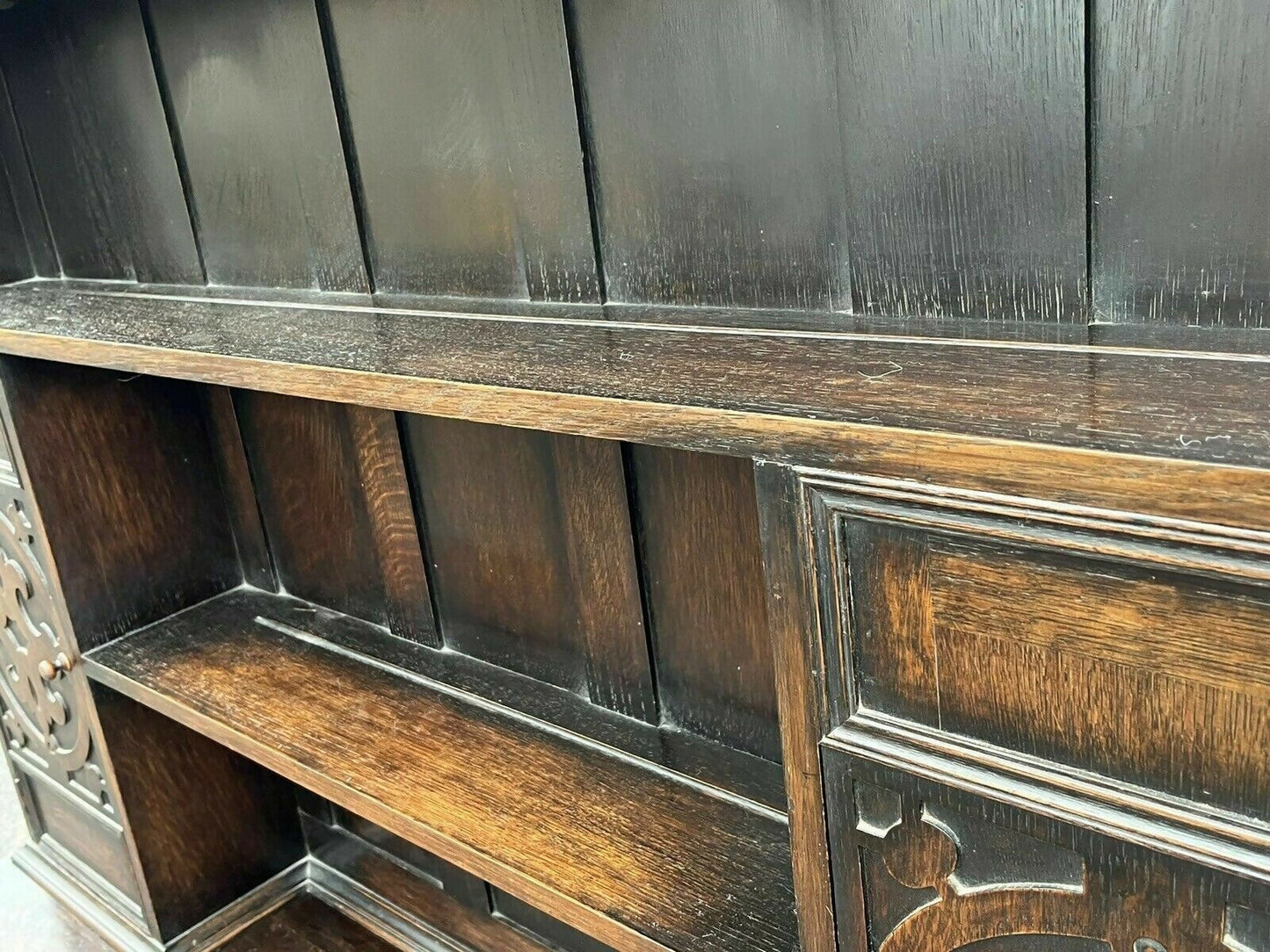 Tall Oak Dresser By Denby & Spinks Of Leeds, Circa 1930's.
