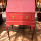 Vintage pink writing bureau