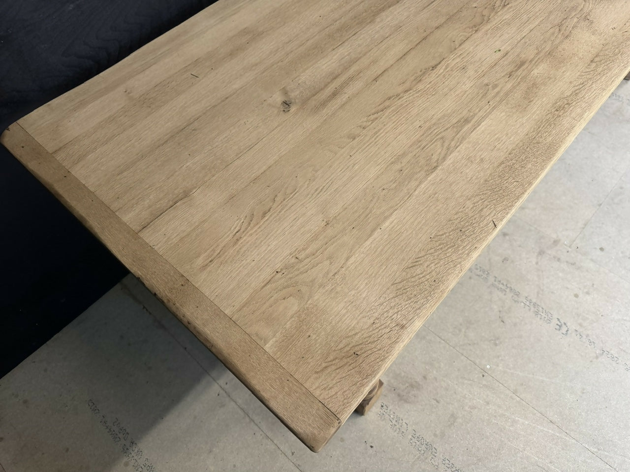 Large and Deep Oak Farmhouse Dining Table